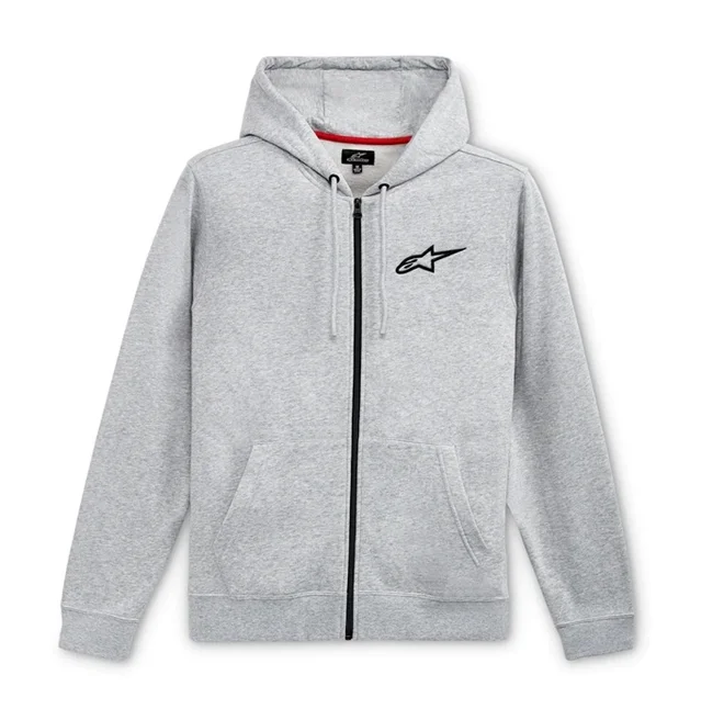 Moletom Alpinestars Chest Hoodie Cinza Claro/Preto - Spinelli